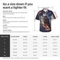 thumbnail image 6 of Lsque Night Sky Bald Eagle pattern Hawaiian Shirt for Men, Unisex Summer Beach Casual Short Sleeve Button Down Shirts-XX-Large, 6 of 9