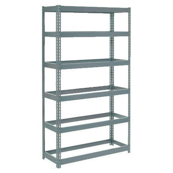 Boltless Extra Heavy Duty Shelving 48"W x 12"D x 84"H, 6 Shelves, No Deck