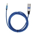 thumbnail image 1 of Cable de audio estéreo de 3,5 mm a XLR hembra, adaptador de enchufe, cable de conexión, línea de 3 metros, 1 of 8