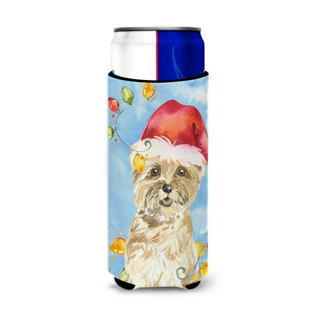 Christmas Lights Cairn Terrier Michelob Ultra Hugger for slim cans (Best Food For Cairn Terrier)