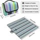 thumbnail image 2 of Waterproof Picnic Blanket, 150 X 200 Cm Large Foldable Beach Mat Anti Sand Picnic Tablecloth with Handles for Camping Garden Travel Summer, 2 of 5