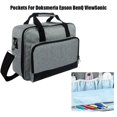 thumbnail image 4 of Projector Carrying Case Travel Bag, Portable Carrying Bag with Compartment Storage Pockets for Most Major Projectors, 4 of 8