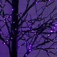 thumbnail image 3 of Nearly Natural Pre-Lit Halloween Black Twig Artificial Tree - 8' - Multicolor LED Lights, 3 of 4