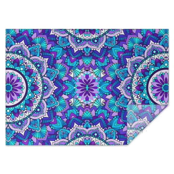 Rectangle Waterproof Tablecloth 60×84 Inch,Bohemian Style Reusable Indoor/Outdoor Durable Table Cover for Party Kitchen Dinner Room Decor