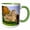 Green/White, variant on 3drose, Berkeley Castle, 11oz Two-tone Red Mug