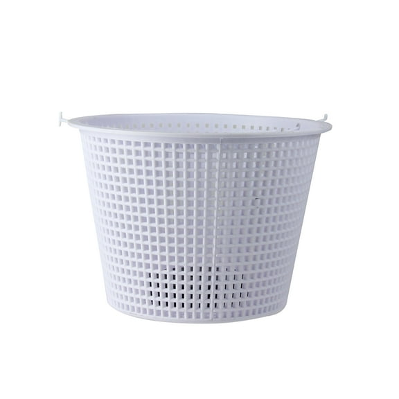 Pool Central 6.75" White Round Heavy Weighted Swimming Pool Skimmer Basket