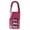 Pink, variant on 3 Dial Digit Number Code Password Combination Padlock Travel Lock