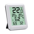 thumbnail image 2 of Mini termómetro higrómetro, monitor de temperatura y medidor de humedad, termómetro digital LCD para interiores, termómetro higrómetro °C/°F, con soporte trasero, para oficina en casa kaili Sencillez, 2 of 5
