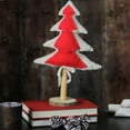 thumbnail image 4 of Northlight 14" Red and Brown Christmas Tree Tabletop Decor, 4 of 5