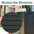 thumbnail image 5 of Sunnydaze 39-Gallon Solid Patio 2-Compartment Polypropylene Resin Outdoor Trash Can, Black, 5 of 14