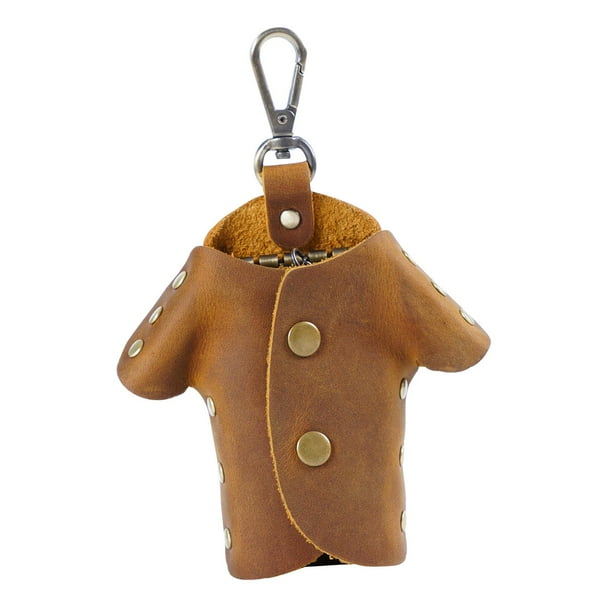 Porta llaves con forma de ropa con cubierta de llave con gancho de metal para el hogar de llaves Marrón Zulema Titular de la clave