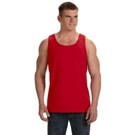 Branded Fruit of the Loom Adult 5 oz HD Cotton Tank Top - TRUE RED - 2XL (Instant Saving 5% &