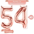 thumbnail image 3 of PARIS PRODUCTS - 54th Birthday Rose Gold Balloons & Number 54 Mylar Balloon, 54th Birthday Party Decor, 54th Birthday Decorations for Women, 54th Birthday Decorations Women 54, 3 of 4