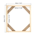 thumbnail image 2 of Uxcell Canvas Stretcher Bars Kit, 18x12 Inch Rectangle Solid Wood Frame for Paint, Prints, Oil Paintings, Wood Color, 2 of 5