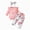H233-Pink, variant on masbird Baby Girl Newborn Clothes Ribbed Knit Romper Floral Pants Set Headband Set 3Pcs Fall Winter Outfits 0 3 6 12 18 24 Months,Pink,9-12 M
