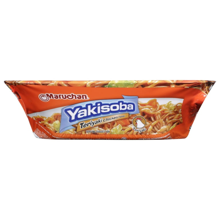 6 pack) Maruchan Yakisoba Teriyaki Chicken Flavor Noodles, 3.98 oz