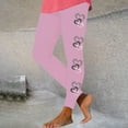 thumbnail image 2 of Feancey Prime Sales Today Holiday Leggings for Women Tummy Control Casual Heart Print Workout Pants High Waisted Stretchy Sports Yoga Tights Cute Valentines Day Gifts Pink L, 2 of 7