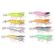 thumbnail image 5 of Uds cebo de camarón de madera falsa pesca Wobbler calamar Jig señuelos artificiales con gancho luminoso, 5 of 8