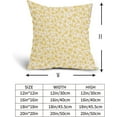 thumbnail image 5 of Vintage Flower Pillow Covers 20x20 Inch Set of 2 Yellow and Cream Floral Outdoor Throw Pillow Covers Cute Small Floral Print Rustic Farmhouse Pillowcases Cotton Linen Cushion Covers for Couch Decor, 5 of 6