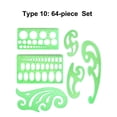 thumbnail image 3 of Tssuoun 1 Set Circle Stencil Plastic High-quality Convenient Use Eye-catching Templates for Drafting Exquisite Appearance Long Lifespan Type 10, 3 of 7