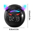thumbnail image 3 of Latrodar Bluetooth Speaker Desktop Audio Bedside Alarm Clock Subwoofer Mini Speaker Crafted with Care Black 4x4 Inch Home Stuff, 3 of 3
