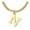 N, variant on SIfdSeng Delicate Gold Monogram Necklace for Women Cute Letter Name Choker Necklaces for Girls Simple Shining Jewelry