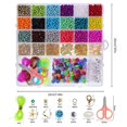 thumbnail image 1 of 4mm24 Grid Boxed Colorful Letter Beads Glass Rice Beads Diy Material, 1 of 3