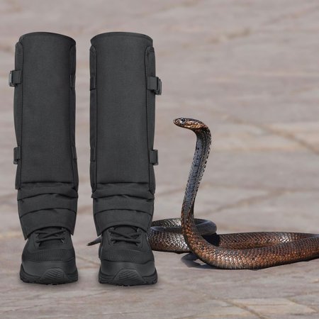 Snake Gaiters for Men & Women Puncture Resistant Snake Bite Protection Leg Guards Adjustable Durable Outdoor Leg Protectors for Hiking Hunting Farm Work Camping