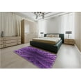 thumbnail image 5 of Ahgly Company Machine Washable Indoor Rectangle Transitional Purple Iris Purple Area Rugs, 6' x 9', 5 of 7