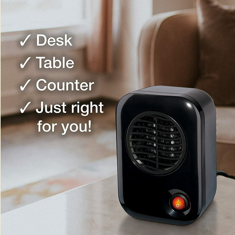 Personal Mini Space Heater for Home with Single Speed, 6 Inches