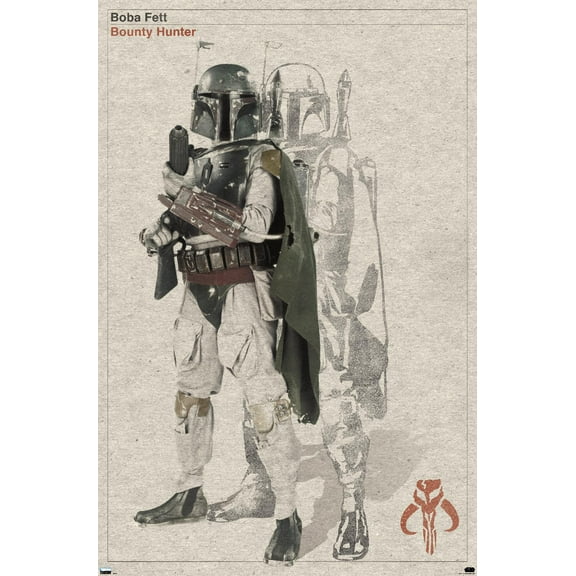 Star Wars: Saga - Boba Fett - Sketch Wall Poster, 22.375" x 34"