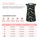 thumbnail image 3 of Fotbe Colorful Skateboard Vestido de Dormir para Niñas de 3 a 10 Años, Mangas Cortas, Estilo Princesa, Pijama Camisón con Mangas Voladas-XX-Large, 3 of 6