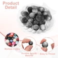 thumbnail image 3 of Uxcell 10 Pcs Acrylic Round Beads, 16mm Loose Beads Frosted Bulk Spacer Bead for Bracelets Necklace Earring Jewelry Making DIY Handmade Crafts Decoration, Gray, 3 of 7