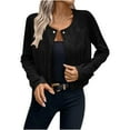 thumbnail image 2 of VEKDONE 2025 Clearance Fringe Jacket Women Western Faux Suede Leather Cardigan Jacket Cowboy Style Long Sleeve Solid Color Tassels Coat, 2 of 7