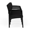 thumbnail image 2 of Lenox Wood Reception Waiting 4-Seat Tandem Seating / Black Wood / Black, 2 of 5