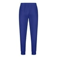 thumbnail image 4 of Wyobmus Men's Joggers Pants Slim Athletic Sweatpants Tapered Multi Pockets Workout Pant A-Blue, 4 of 5