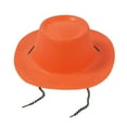 thumbnail image 3 of HNMKIU Glitter Shiny Pearl Cowboy Hat for Halloween Party Performance Jazz Accessory - for All Seasons Celebrations,Orange, 3 of 3