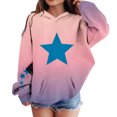 thumbnail image 3 of cocolona Hoodies for Girls, Children's Fall Winter Long Sleeve Oversized Hooded Sweatshirts Fashion Cute Star Print Tops with Pockets 4-14 Years, 3 of 7