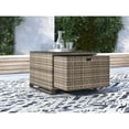 thumbnail image 3 of Tommy Hilfiger Oceanside Outdoor Side Table with Storage in Brown, 3 of 5
