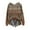 Khaki, variant on ZUKMRJPC Christmas Shirts for Women Casual Long Sleeve Crewneck Fashion Printing Knitted Cotton Pullover Loose Fit Soft Vintage Tops