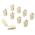 thumbnail image 2 of Finnhomy Perchas Antideslizantes para Bebés y Niños, Paquete de 30 Perchas de Terciopelo con 10 Clips para Dedos,Beige, 2 of 5