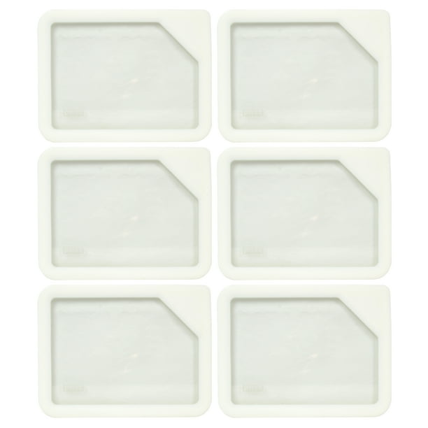 Pyrex Ultimate OV7211 Rectangle Glass and White Silicone Storage