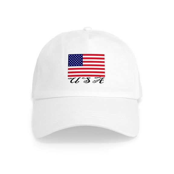 CafePress - USA Cap - Adjustable 100% Brushed Unisex Casual Cotton Baseball Cap, Beige, 1