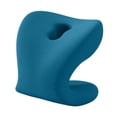 thumbnail image 2 of Reposacabezas para silla de oficina con soporte para el cuello para adultos y estudiantes, lavable, versátil y se adapta a la mayoría de las sillas de oficina. Azul Verde, 2 of 9