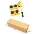 thumbnail image 5 of Furniture Lift Mover Tool Set with Adjustable Height Lifting Tool Lever & 4 Wheels, Furniture Mover Dolly Furniture Lifter Moving Sliders for Moving Heavy Furniture, 5 of 9