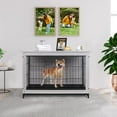 thumbnail image 6 of LAZY BUDDY Dog Crate Furniture for Small / Medium Dogs, Indoor Dog Kennel Side End Table Wooden Dog Cage with Removable Tray, 6 of 7