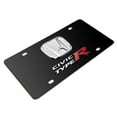 thumbnail image 3 of Honda Civic Type-R 3D Chrome Logo Dual Black Stainless Steel License Plate, 3 of 5