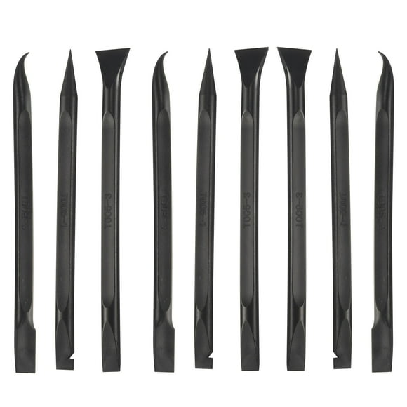 9 Pcs Plastic Scraper Tool Scratch Free Plastic Scraper Cleaning Pen Shaped Scraper Tool Multipurpose Label Scraper,9 x plastic scraper tools,black