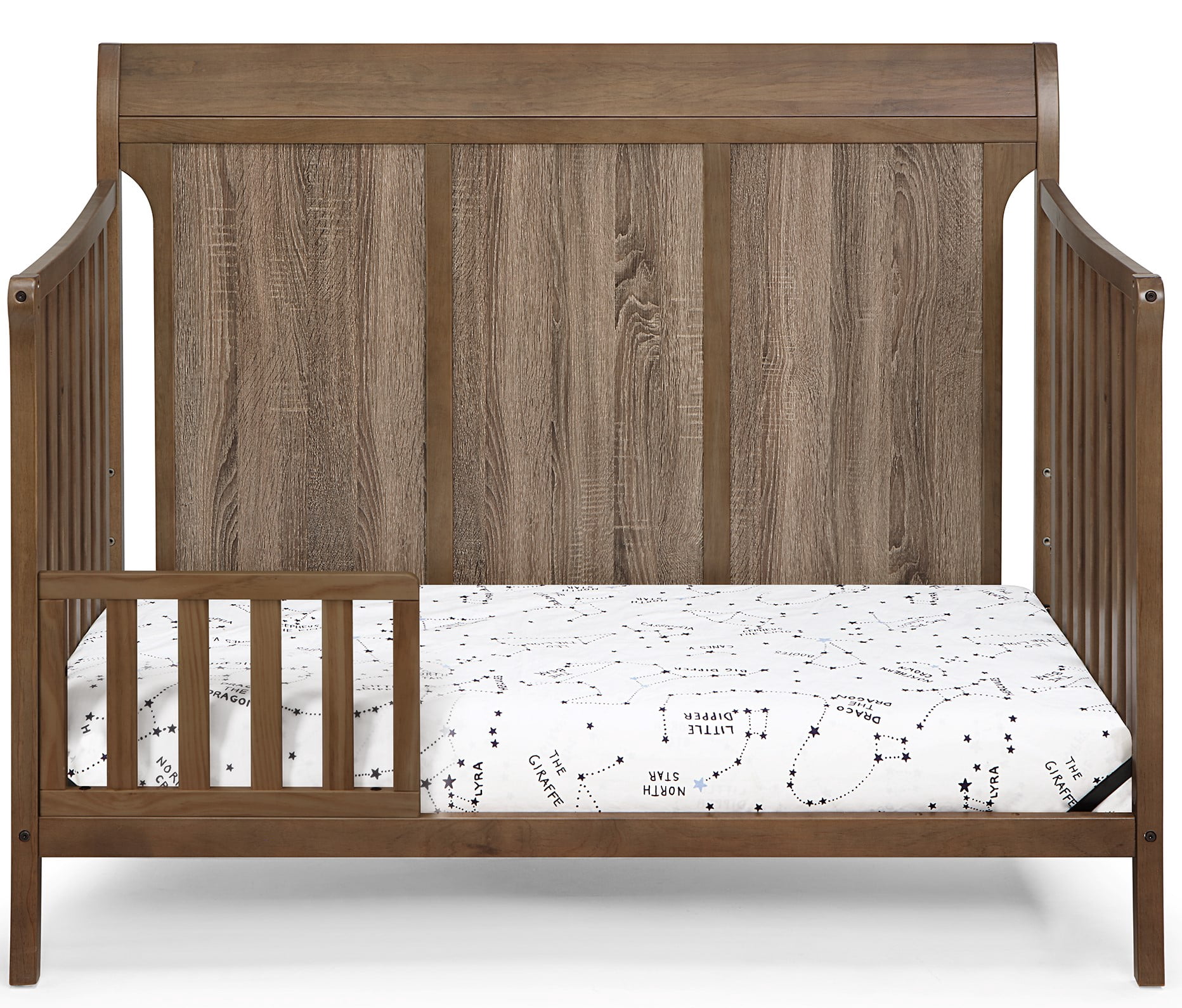 Suite Bebe Shailee 4-in-1 Convertible Crib in Brown Stone