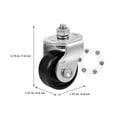 thumbnail image 2 of TEHAUX 4Pcs Utility Trailer Jack Wheel Steel For Campers Transportation Maintenance, 2 of 8